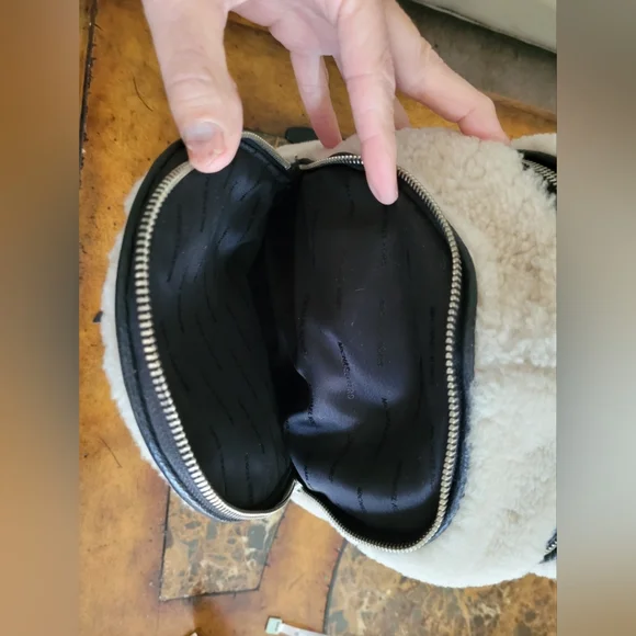 Michael Kors Shearling Backpack in Cream by Michael Kors] - Picture 5 of 8